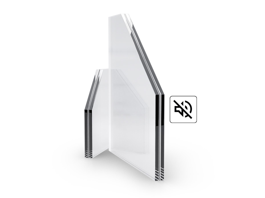 Schalldämmendes Glas