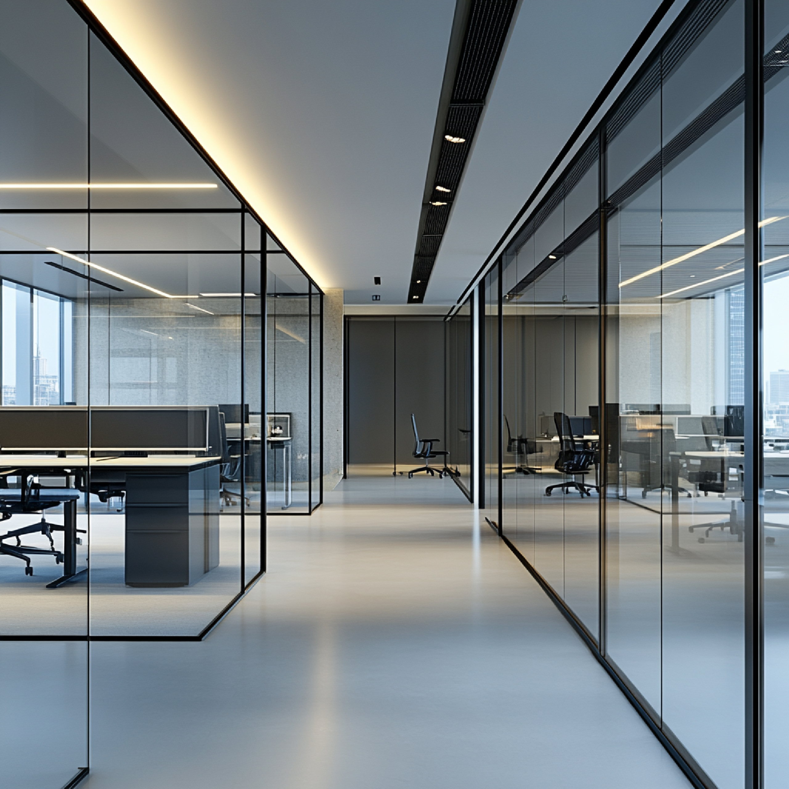 spacious-office-with-glass-walls-modern-furnishings spacious-office-with-glass-walls-modern-furnishings